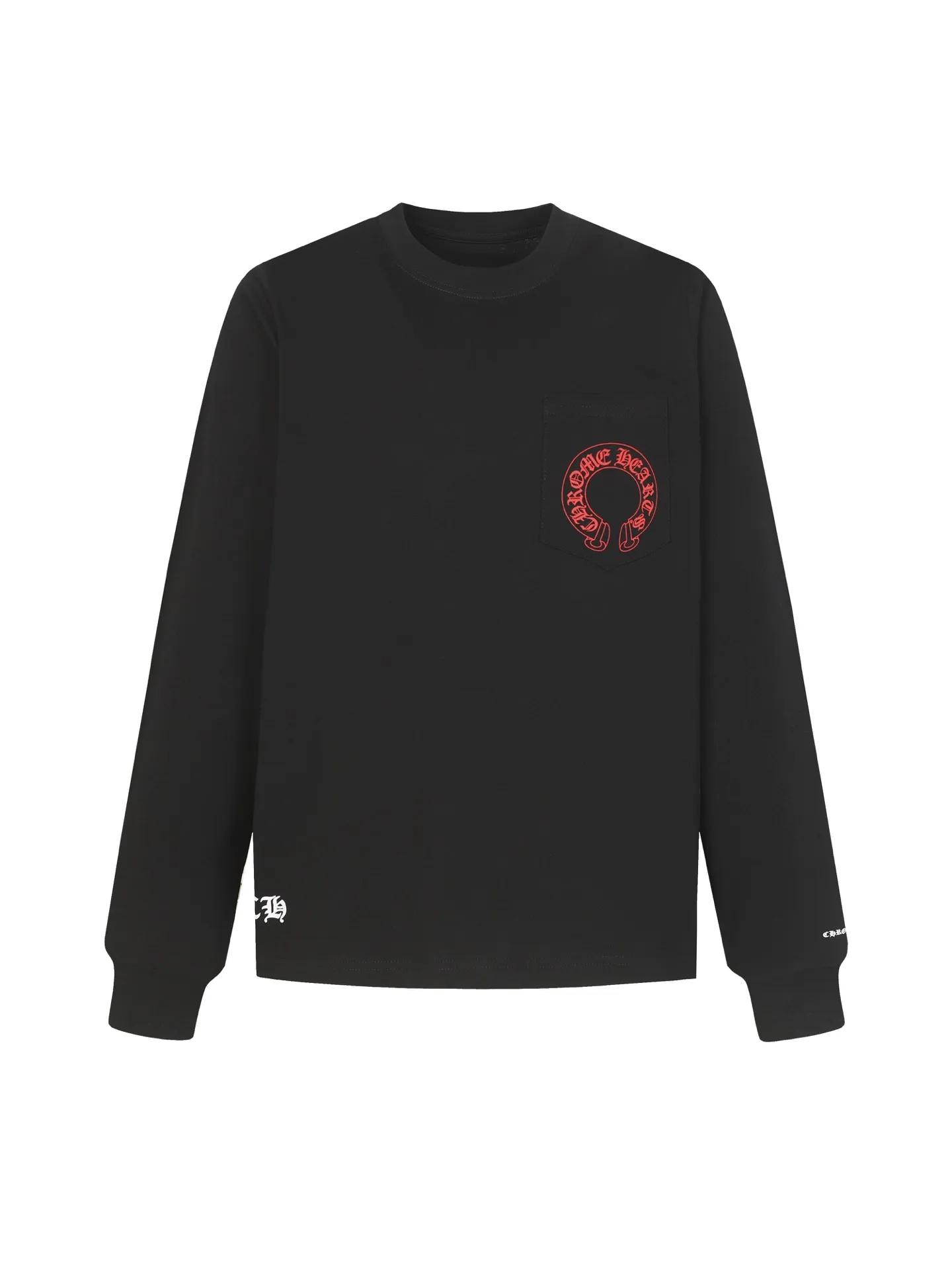 🅿️260 Come Hearts/Crow Heart Horseshoe Printed Long Sleeve, Autumn and Winter King! Chest pockets, high weight threads on collar and cuffs, custom woven and dyed 280g double yarn pure cotton fabric, washed anti-counterfeiting tags and other accessories are all correct versions, super conspicuous, super pretty and super atmospheric, same style for men and women! The overall upper body highlights fashion and individuality, and it is recommended by the Street Ace T-shirt when worn by couples!! Color: Single color Size: XS-L